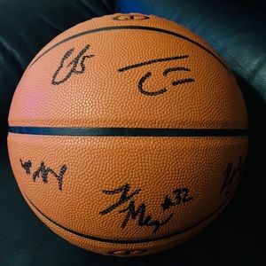 Luke May, Torin Dorn, Eric Lockett signed ball